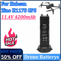 New 11.4V 4200mAh Lithium Drone Batterys for Hubsan Zino H117S GPS Brushless Quadcopter Accessories Rechargeable Battery Black