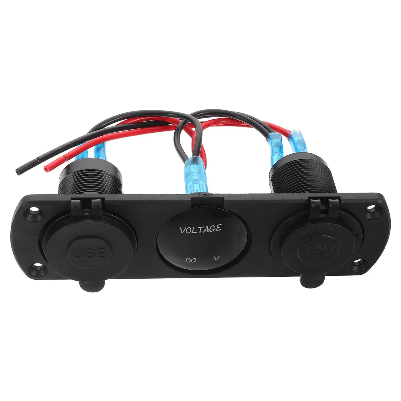 

Yacht Switch Power Adapter Dual USB 12V Car 24V Voltage Display Campervan Switch Panel RV Boat Campervan Panel