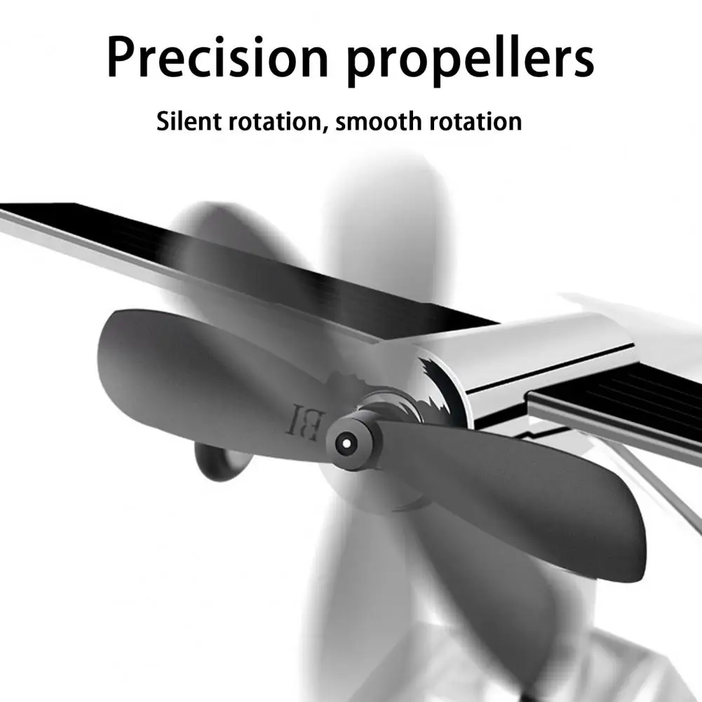 Attractive Aircraft Model  Quiet Rotation Zinc Alloy Plane Craft Model  Energy Aircraft Model Car Ornament