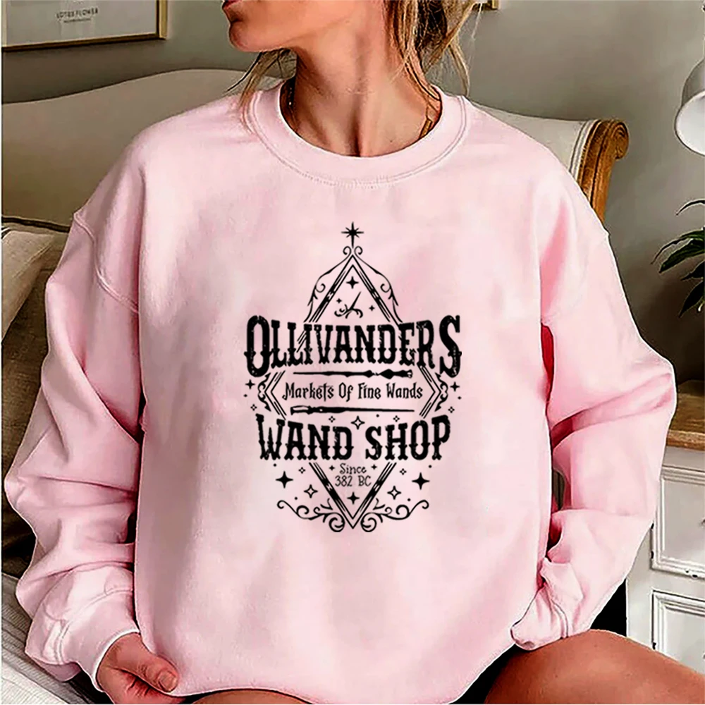 Ollivanders Wand Shop Sweatshirt Wizard Wand Shop Shirt Universal Trip Hoodie Book Nerd Jumper Magic School Crewneck Sweatshirts