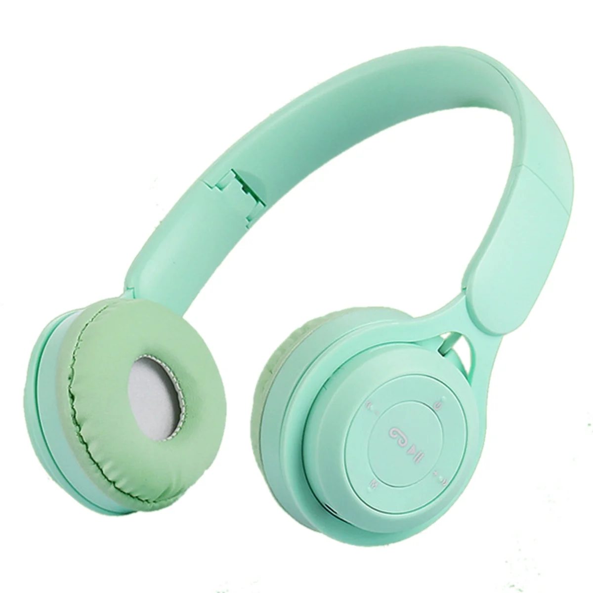 Headband Bluetooth Headset Y08 Wireless Bluetooth Headset Portable Foldable Children Headset Green