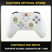 EasySMX X05 Gamepad inalámbrico Controlador de juegos Bluetooth Compatible con PC/teléfono/interruptor/Gamer de vapor, luz RGB, efecto Hall