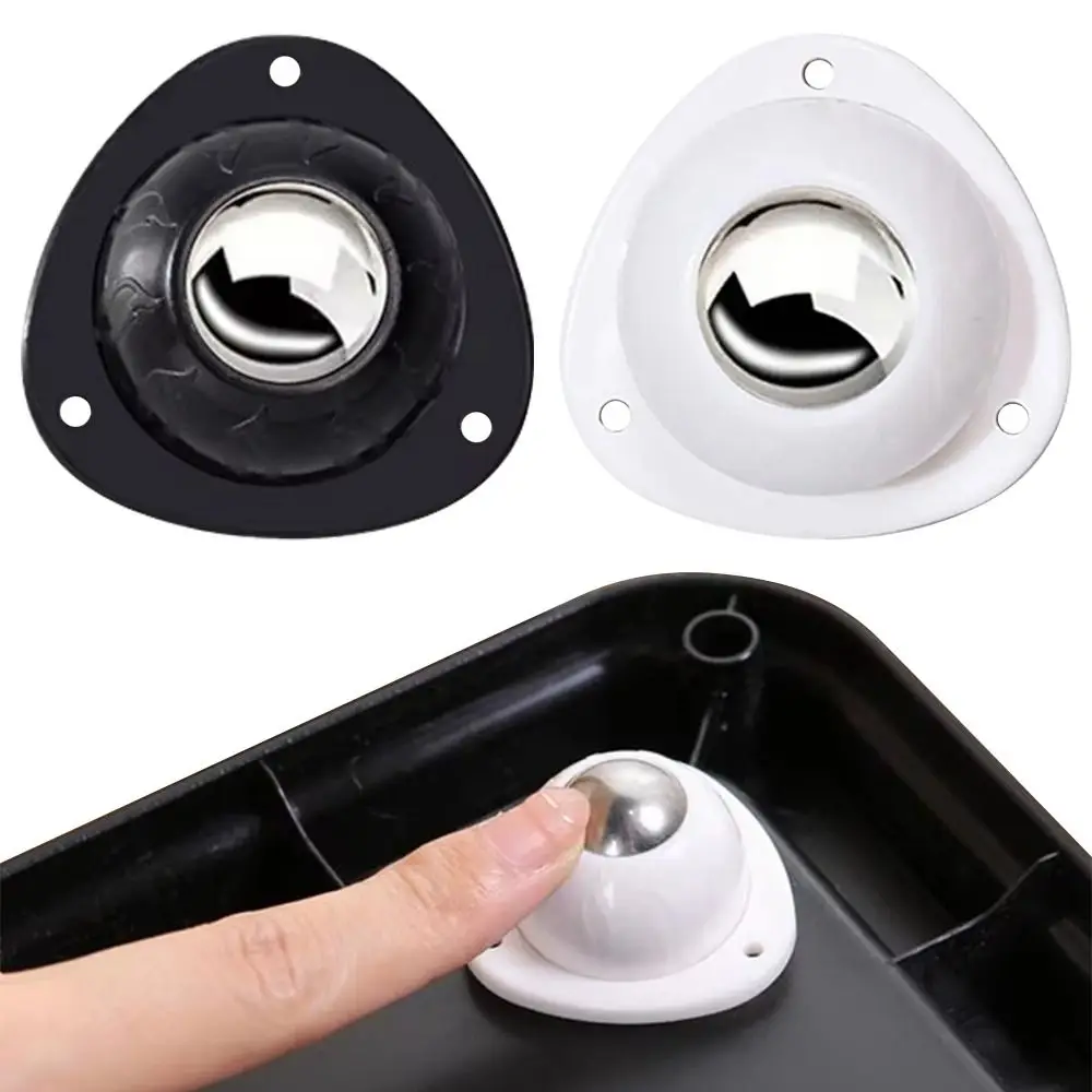 4Pcs/set Self Adhesive Caster Wheel 360 Swivel Mini Mute Furniture Casters Plastic Heavy Duty Moving Rolling Pulley