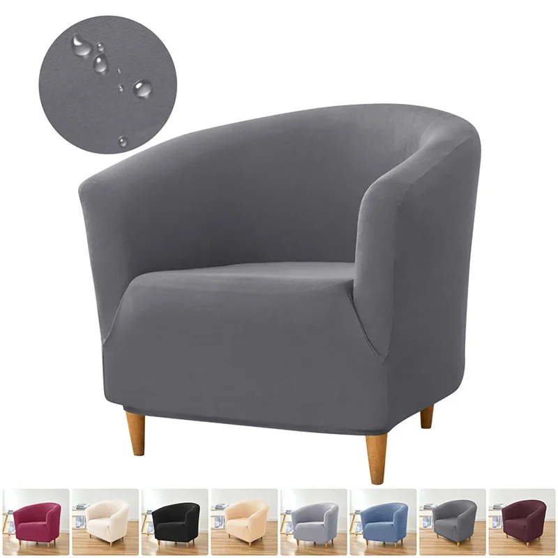 1PC Einfarbig Club Tub Sessel Abdeckung Stretch Bar Stuhl Schonbezug Elastische Einzel Sofa Abdeckung für Zähler Schlafzimmer Wohnzimmer