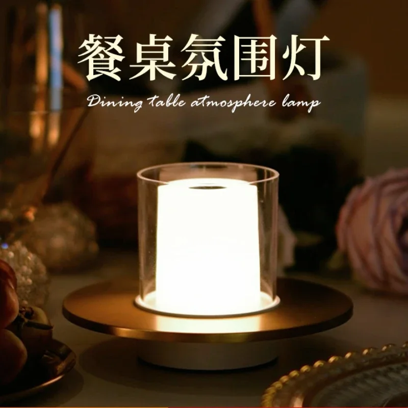 Desktop Decorative Lamp Restaurant Candlelight Atmosphere Lamp Small Night Lamp Bar KTV Decorative Table Lamp Romantic Gift Lamp
