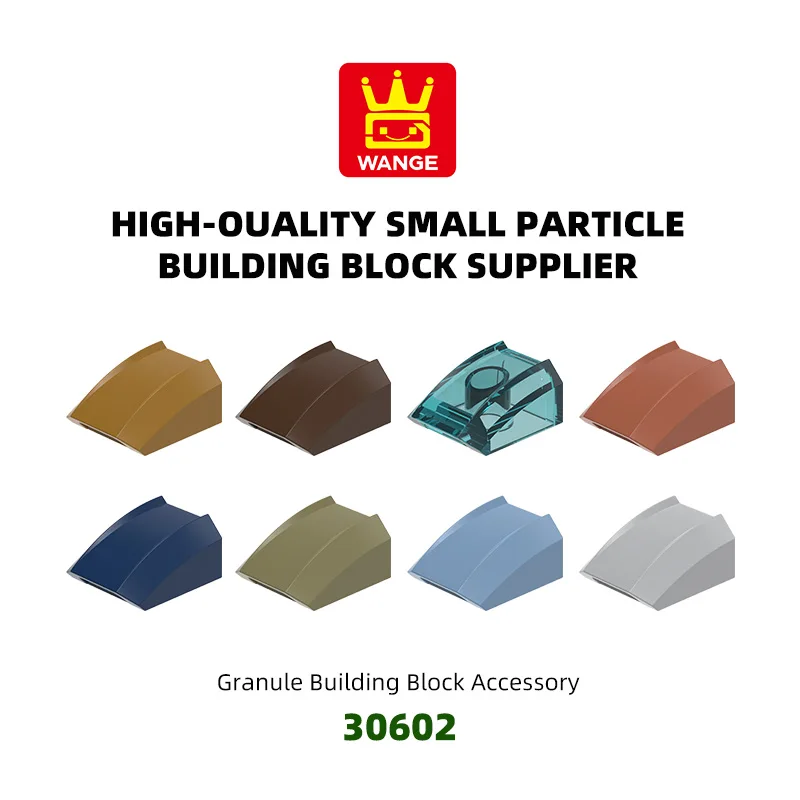 

Wange 30602 100g/99Pcs 2x2 Curved Building Block Moc Color Spare Parts Compatible with Bricks DIY Children's Toy Assembly