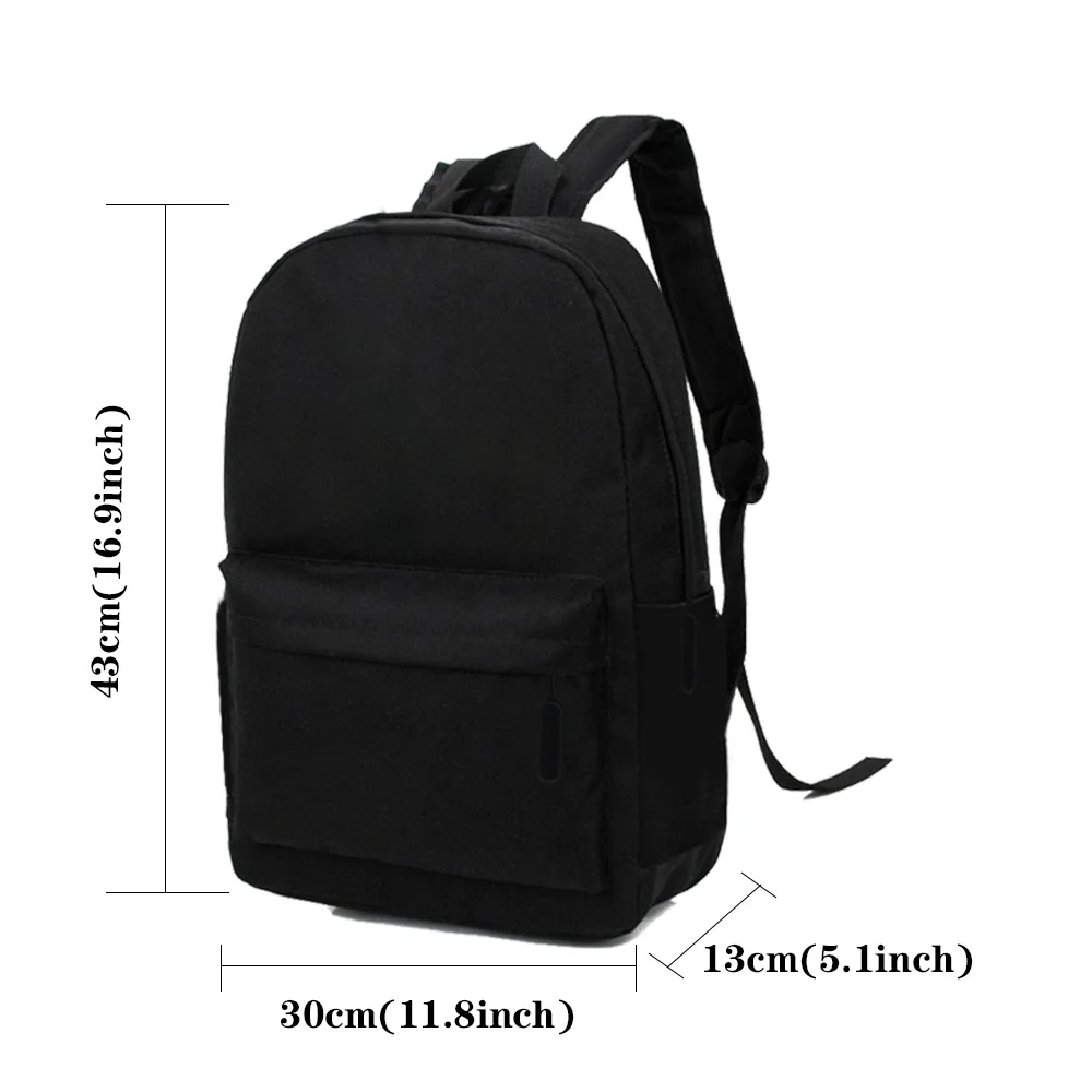 2022 Casual Travel Backpack Student School Bag Large Capacity Laptop Bag Canvas Text Print Zipper Unisex Organizer Shoulder Bag