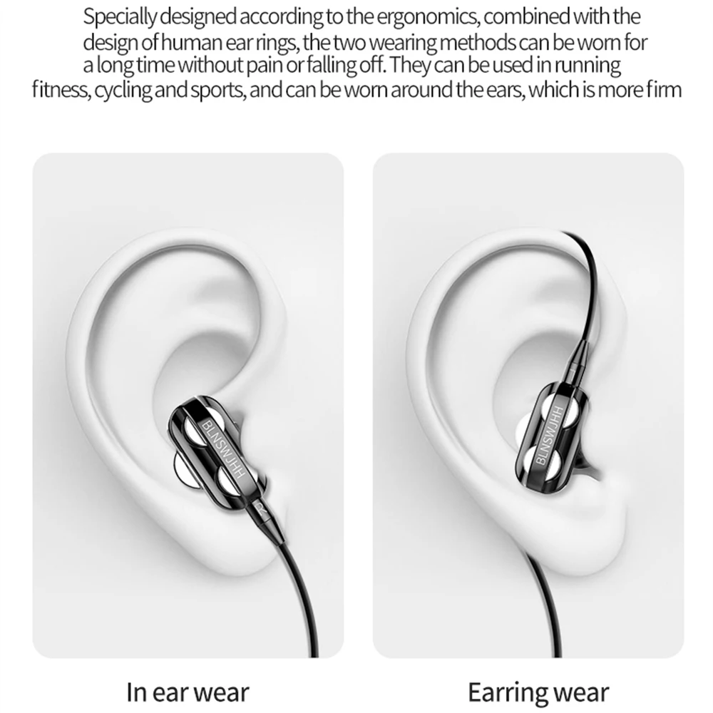 Wired Earphone Music Headphones With Microphone Earphone With Wire Corded Headsets 3.5mm Stereo for Iphone Samsung Xiaomi Huawei