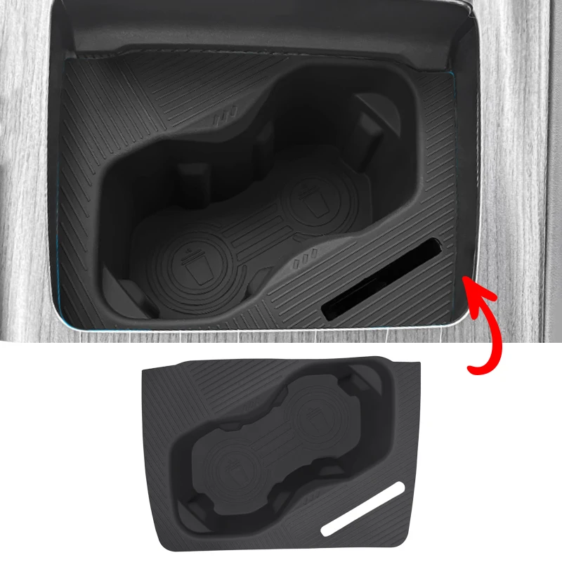 لجيلي EX5 جالاكسي E5 بروتون E.MAS التحكم المركزي سيليكون كأس وسادة حامل الكأس 7 كوب غطاء مقاوم للماء سهلة التنظيف #3