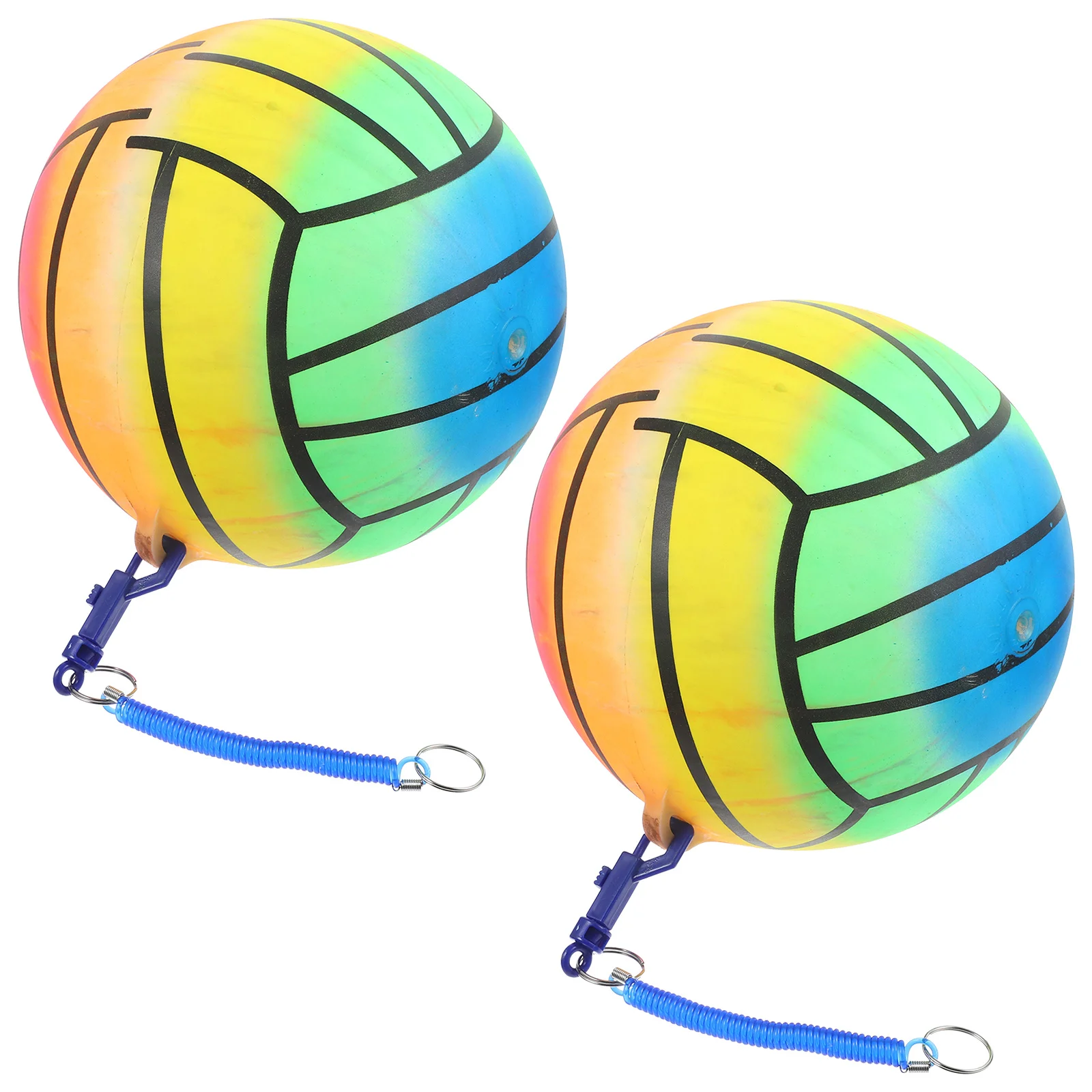 2 Pcs Soft Balls Bouncy for Children outside Toys Kids Outdoor Games Playground PVC