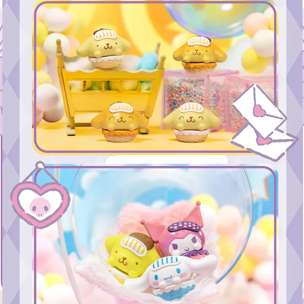 本物のサンリオ ハローキティ マイメロディ クロミ シナモロール ファミリー クレイドル ドリーム シリーズ かわいい人形 ブラインドボックス おもちゃ 装飾品 ギフト