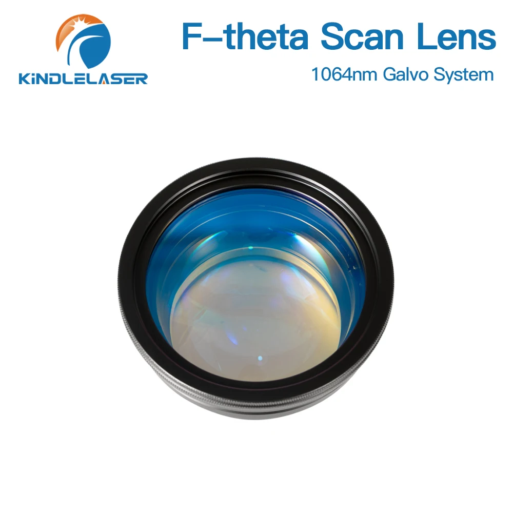 KINDLELASER Lente F-theta Lente di messa a fuoco 1064nm Lunghezza focale laser 63-420mm Campo di scansione 50×50-300×300 per sistema Galvo laser a fibra YAG