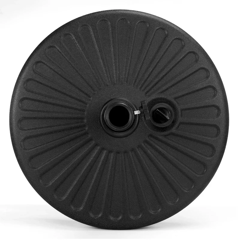 Round water injection base, stand umbrella rod 38/48 rod, universal umbrella base