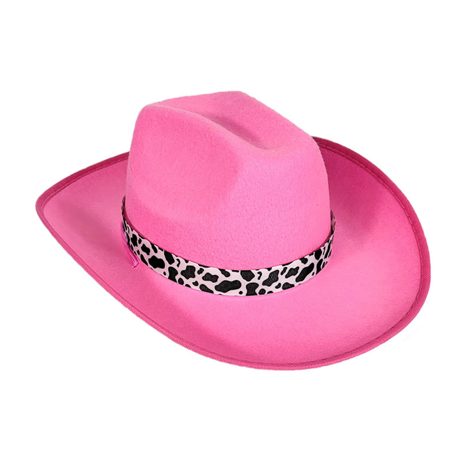 Brown Trimmed Milk Ribbon Cowboy Hat, Coffee Colored Western Cowboy Hat, Black Dick Cowboy Hat