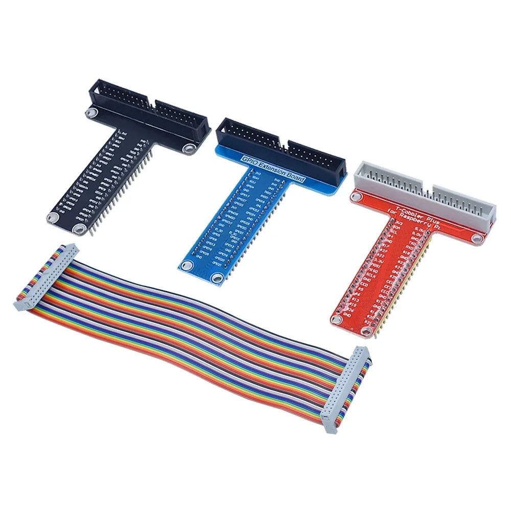 4 3B + аксессуары Плата расширения T GPIO + кабель передачи данных Raspberry PI 40P, различные варианты Raspberry PI