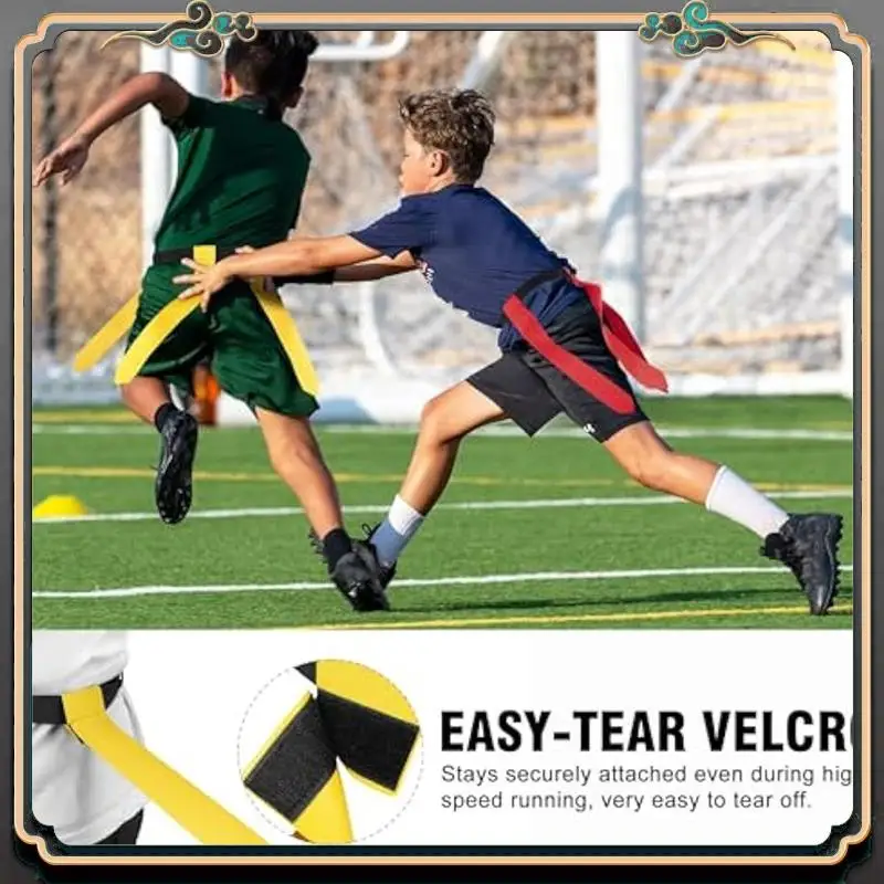 

Футбольный набор с флагом для детей премиум-класса, регулируемый футбольный пояс с флагом, подходит для молодежи и взрослых Футбольный флаг