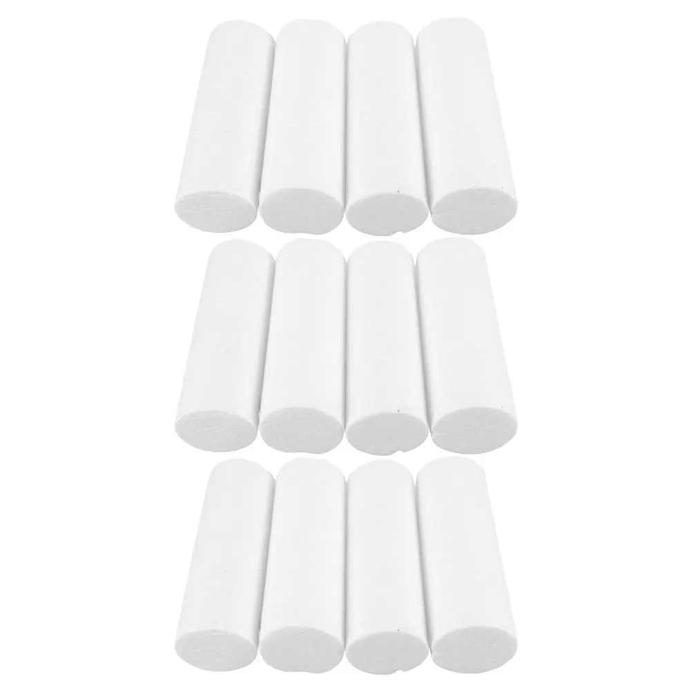 

12pcs Paintable Foam Cylinders 15Cm White Polystyrene Craft Tubes For Diy Projects Kids Modeling Educational Crafts Decor