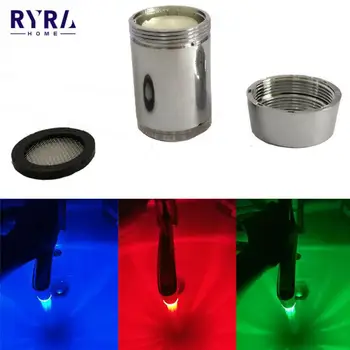 온도 센서 지능형 인식 온도 다른 온도 다른 LED 라이트 컬러 워터 탭 수도꼭지 샤워