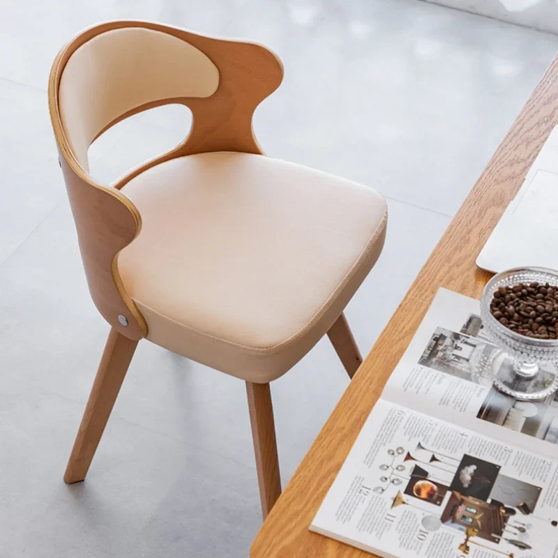 Relaxing Elegant Dinning Chair Eaiting White Ergonomic Design Wood Dinning Nordic Kitchen Cadeira De Jantar Home Furniture