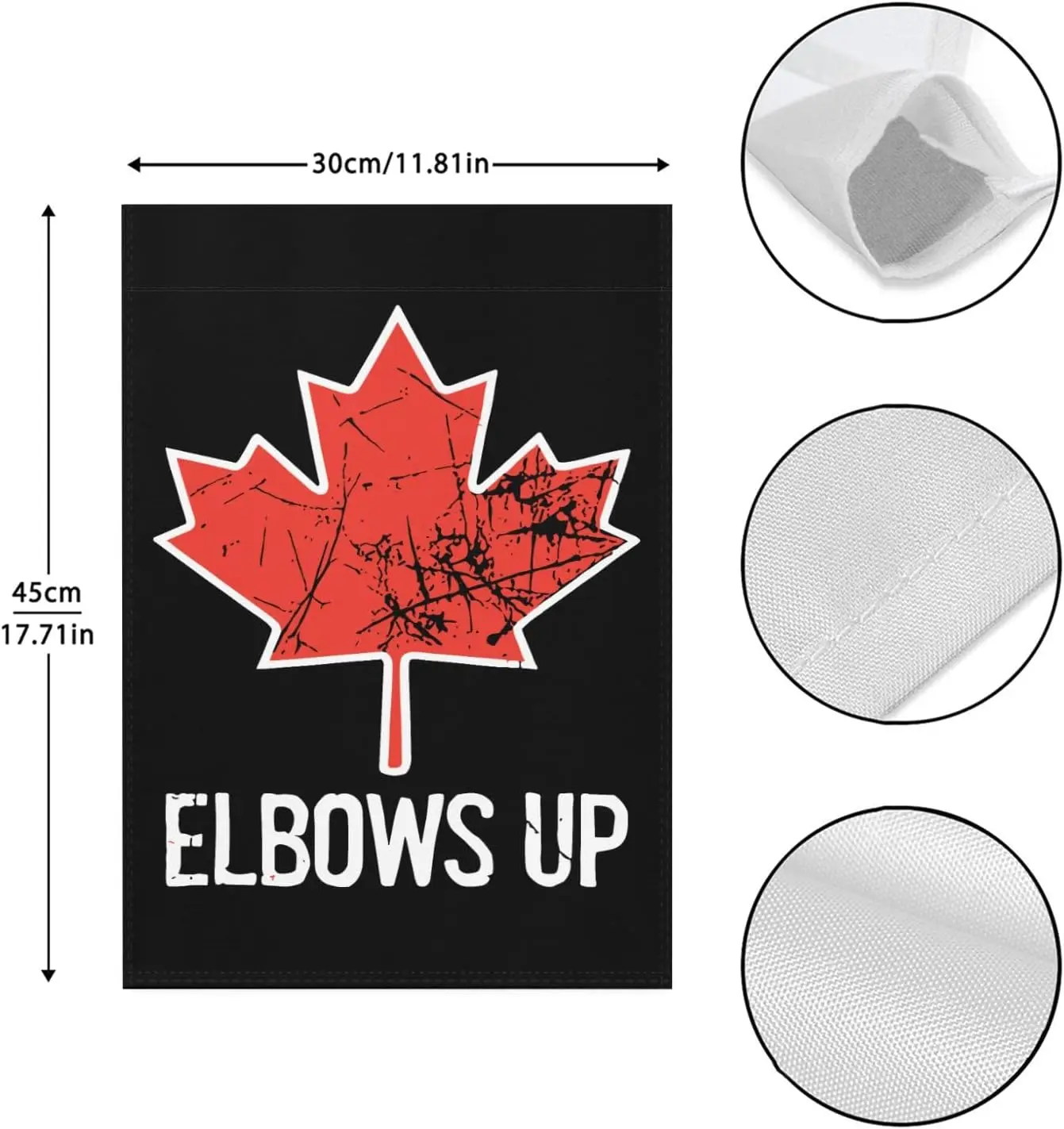Elbows Up Canada Garden Flag One Size, One SizeYardFlag VVL YYX EEZ