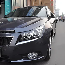 Auto Headlights For Chevrolet Cruze 2009-2014 LED Car Front Lamps Assembly Upgrade Double U Design Projector Lens Accessories
