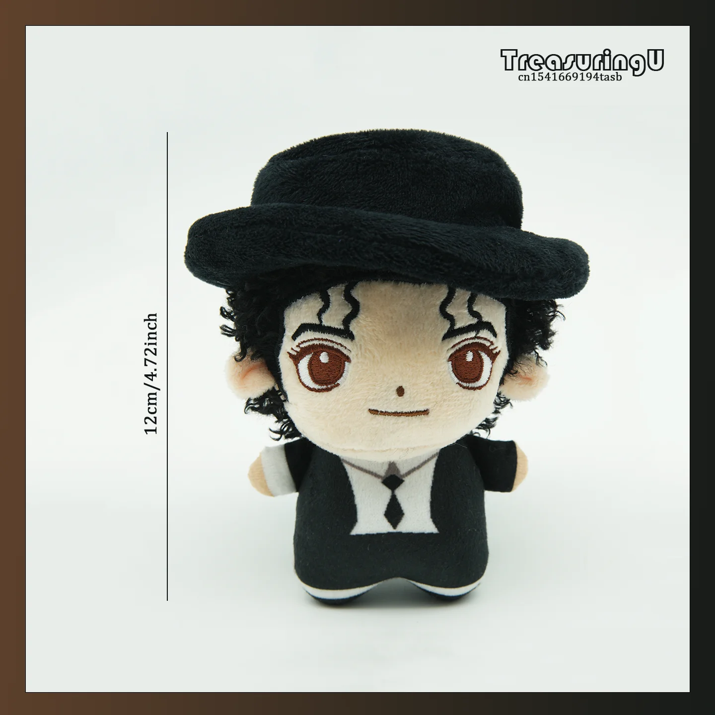 TreasuringU Cartoon Michael Jackson Plüschpuppe Coole Jackson Stofftiere Star Plüschfigur Fans Geburtstagsgeschenke