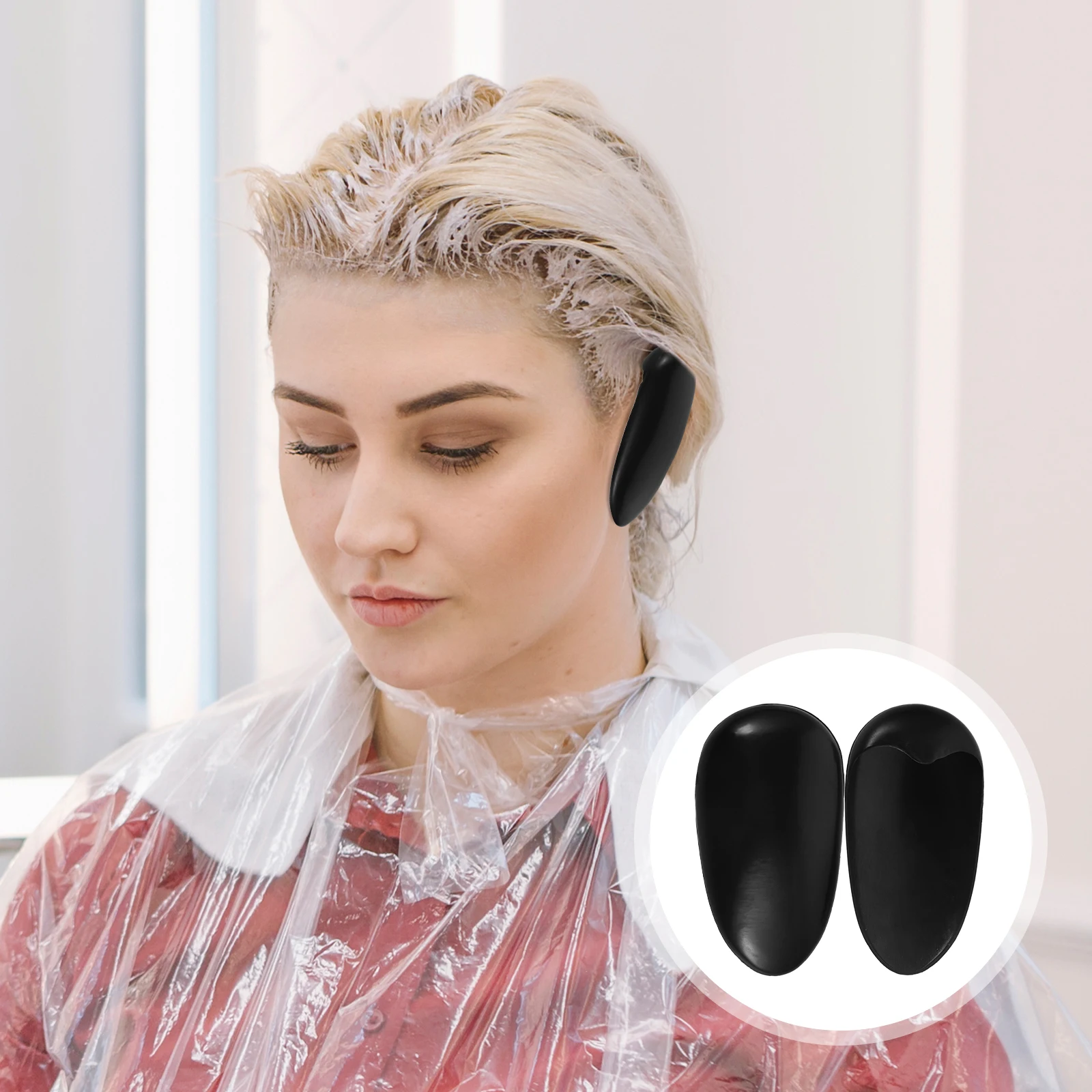 

20Pcs Hair Dye Earmuffs Waterproof Plastic Ear Protector Reusable Ear Ears from Water Noise Salon Home Use