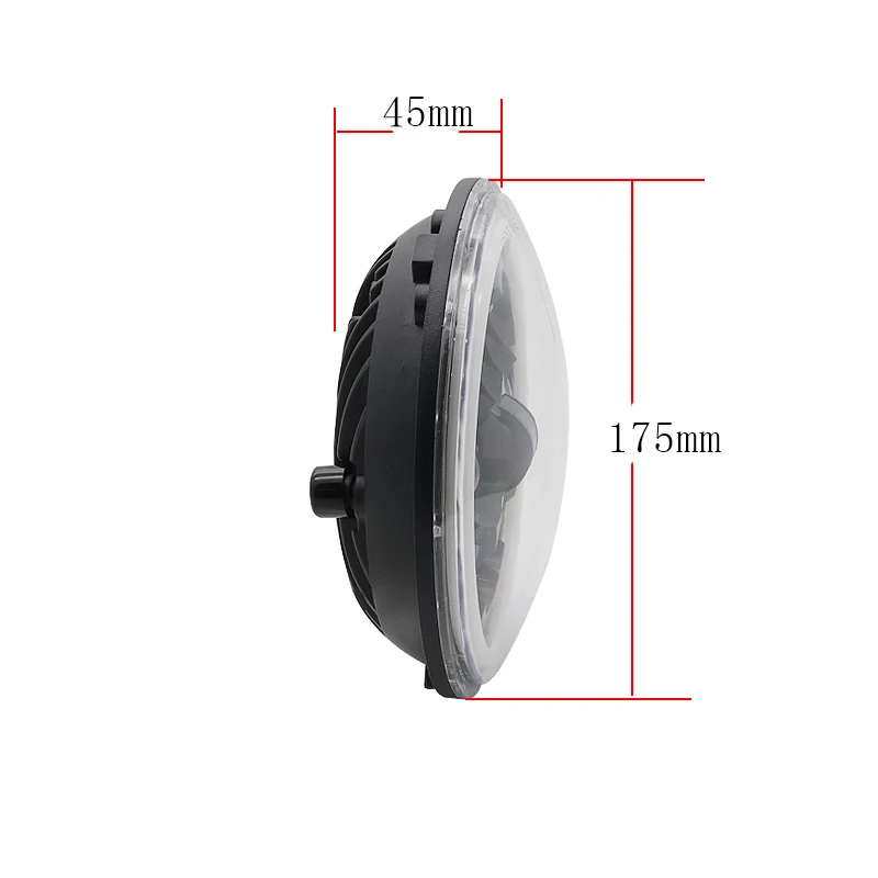 2/1 قطعة 7 "LED المصباح زاوية عيون DRLHeadlamp مرحبا/منخفضة بدوره إشارة ل الحضرية 4x4 سوزوكي الساموراي جيب العالمي 7 "موتو العلوي