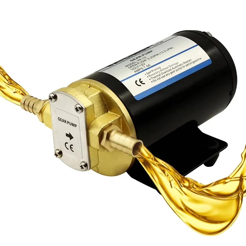 

FP 12 All Copper Gear Diesel Pump 12V 24V DC Self Priming Fuel Transfer Oil Pump For Vehicle