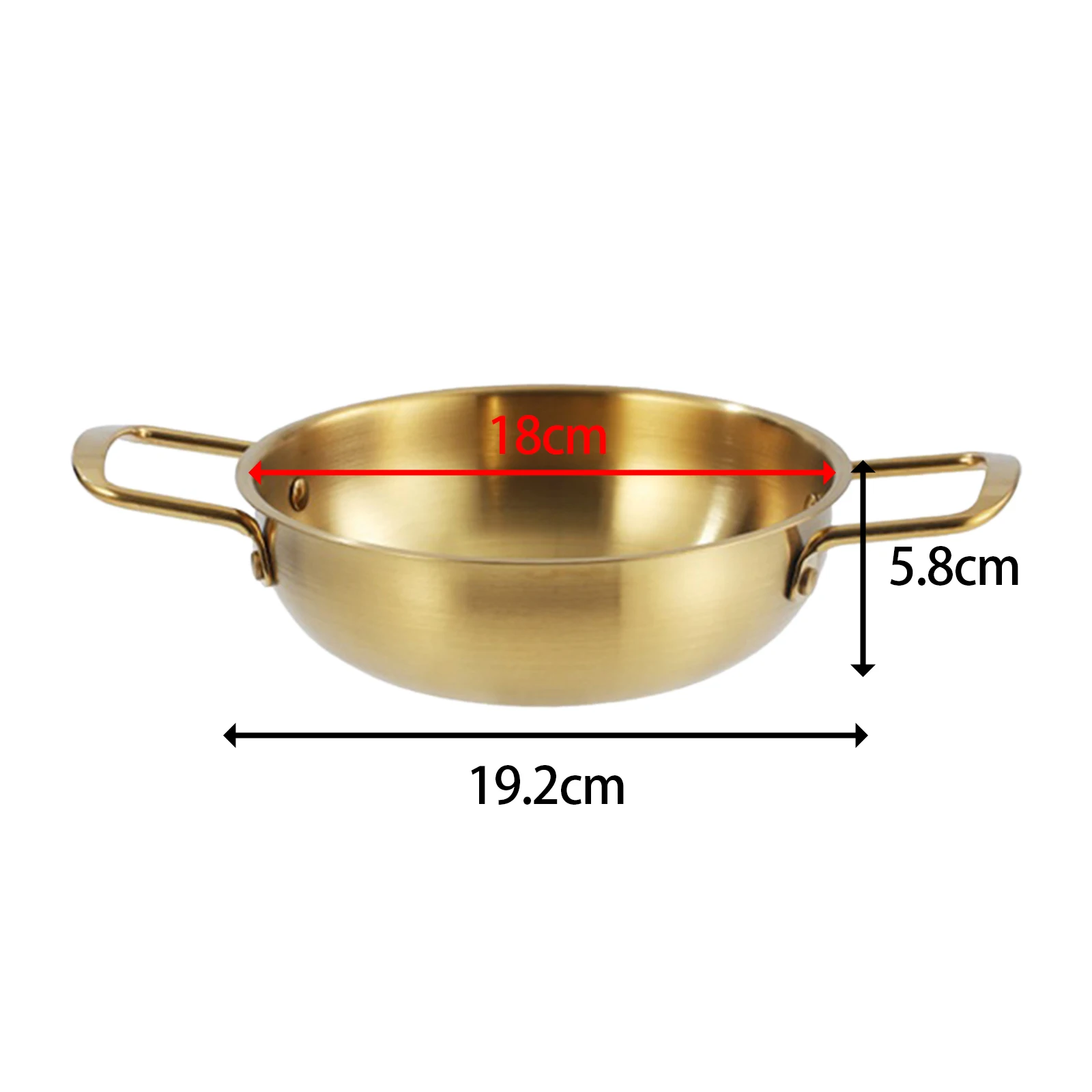 Korean Ramen Pot Stockpot Multipurpose Stainless Steel Instant Noodle Pot Multipurpose Pan Dry Pots Kimchi Soup Pot Camping
