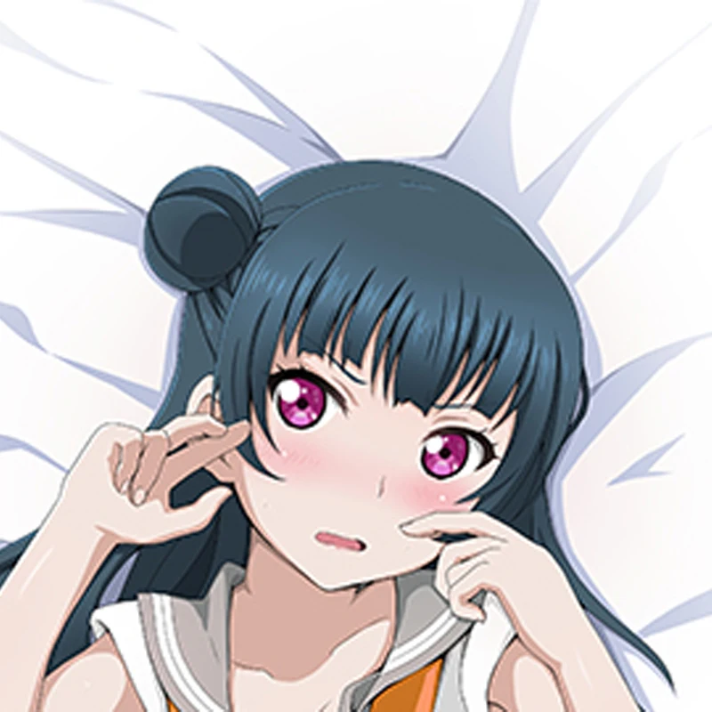 New Pattern Dakimakura Anime Yoshiko Tsushima Double-sided Print Life-size Body Pillow Cover Bedding Gifts