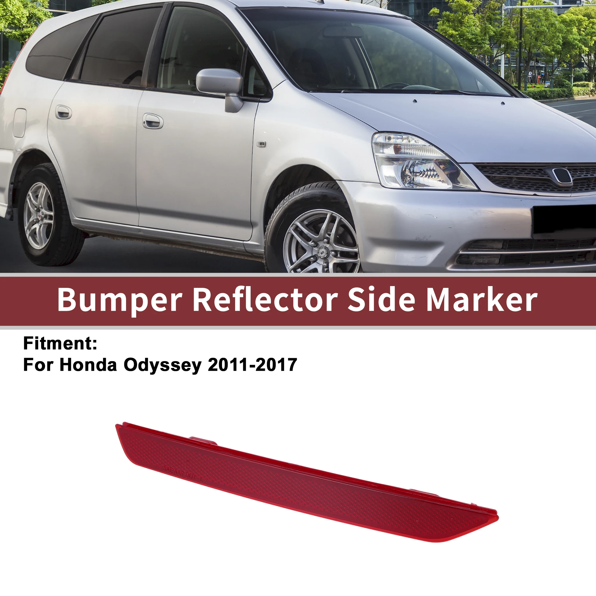 

UXCELL 1 шт. отражатели заднего левого бампера для Honda Odyssey 2011-2017 No 33555TK8A01