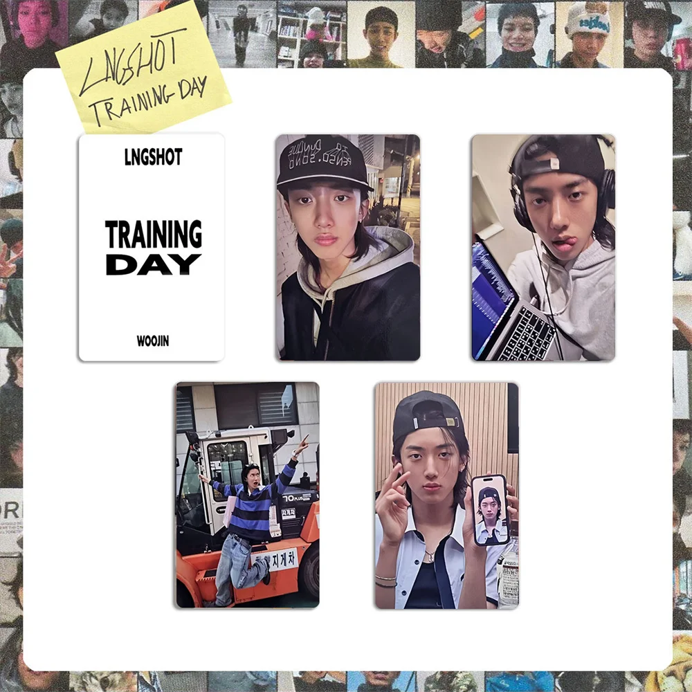 LNGSHOT Training Day Album Card Character Props Louis Ohyul Ryul Woojin Personal LOMO Card Bright Film Card Fans Collection Gift