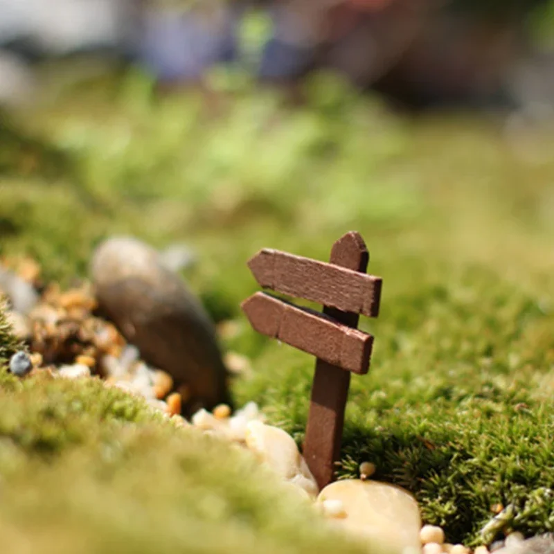 Color Signpost Garden Decoration Home Miniature Handicraft Accessories