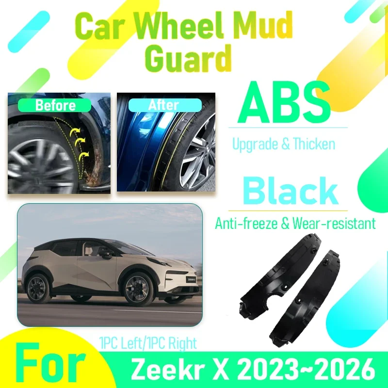 

Car Mud Guards For Zeekr X 2023 2024 2025 2026 2027 Antifreeze Door Wheel Fender Flare Flaps Mudguards Stylings Auto Accessories