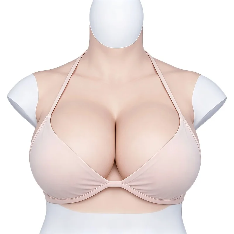 Silicone Bra, Silicone Breast Prosthesis, Suitable for Everyday Cross-Dressing Queens, Elastic And Soft, Enlarged Version