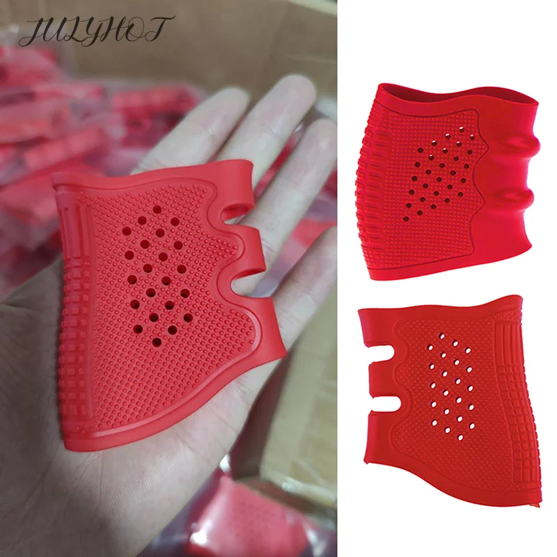 Anti-Slip Soft Adhesive Protect Cover Rubber Grip Glove Holster Hunting  Accessories