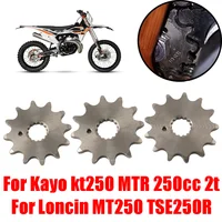 Accesorios para Motocicleta Kayo kt250 KT 250 Mtr 250cc 2t Loncin MT250, Piñón Delantero de Cadena 520, Engranaje de Piñón de 11T 12T 13T