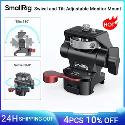 SmallRig Swivel and Tilt Adjustable Monitor Mount NATO Clamp Mount For SmallHD for Blackmagic Monitor/Screen Holder -2906B