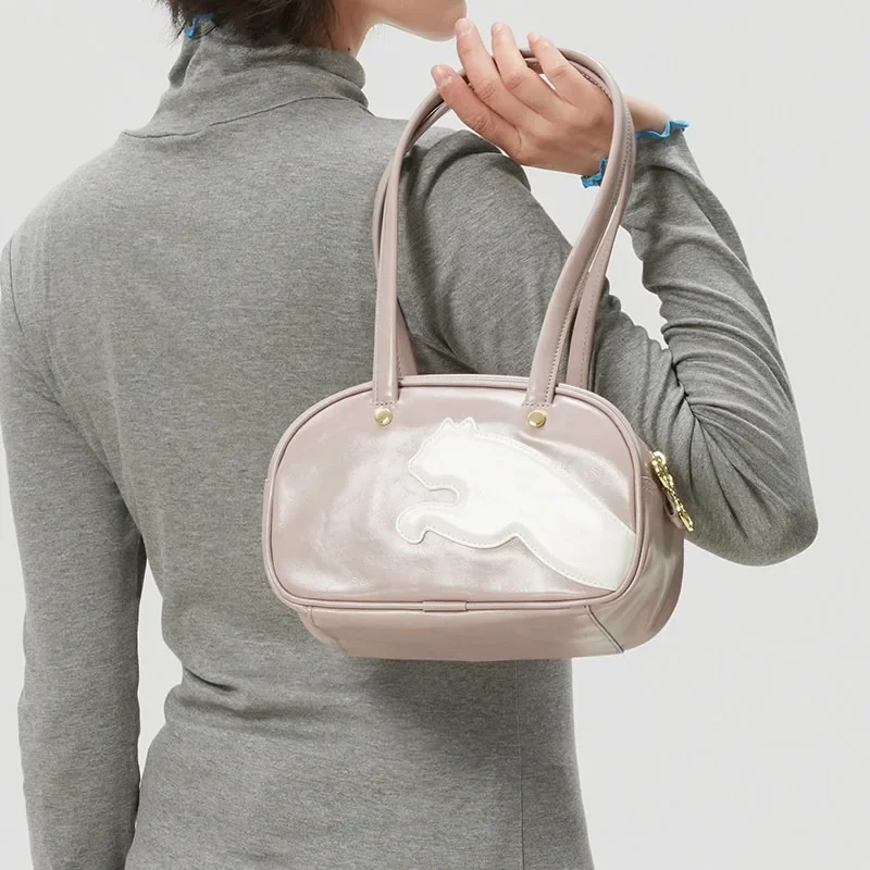 Puma Puma Shoulder Bag Women's Bag 2026 New Baguette Bag Bowling Commuter Armpit Bag Handbag092846-02