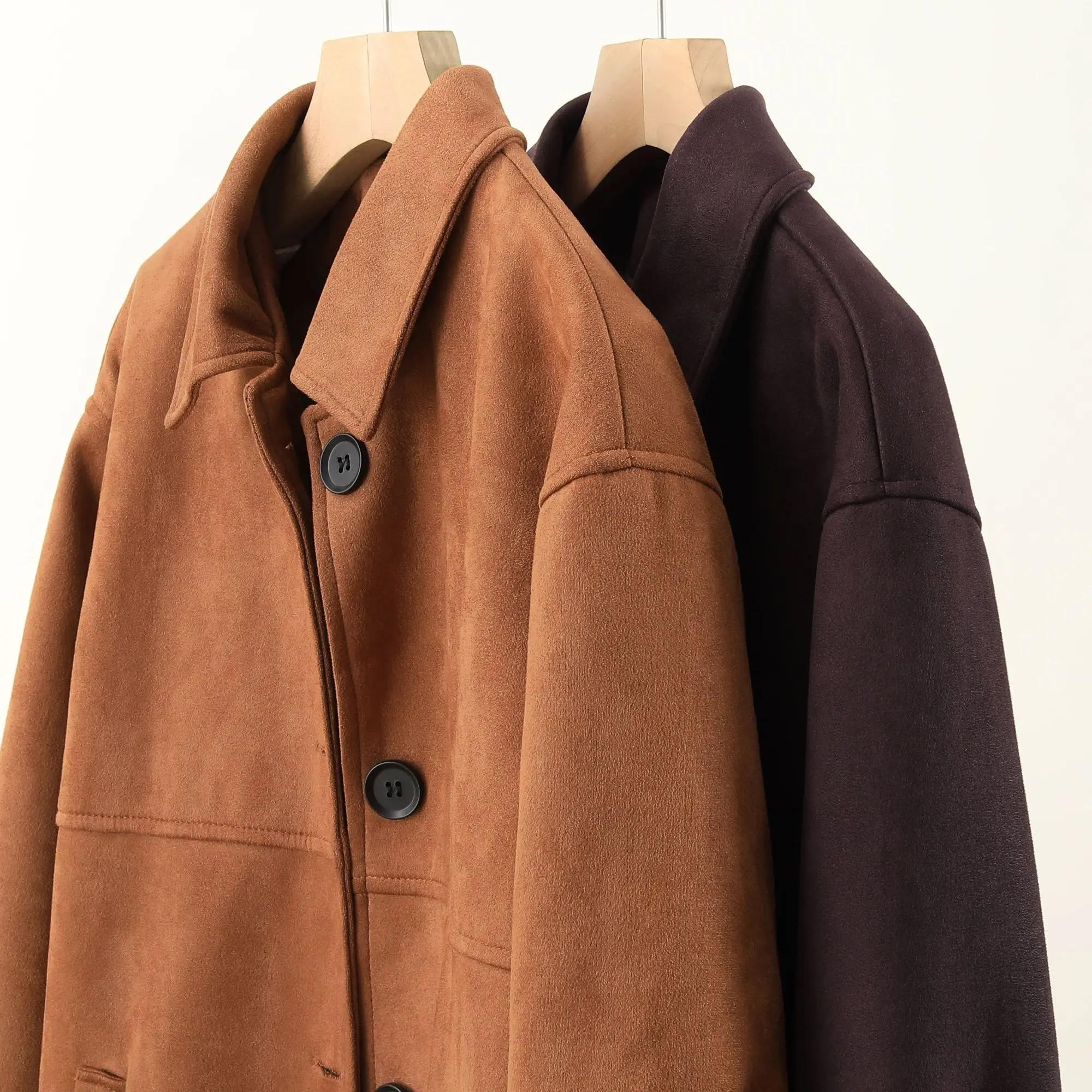 

Women's Vintage Jacket with Loose and Lazy Collar Slimming Down in Autumn and Winter Fashion Long Sleeved Windbreaker for Women