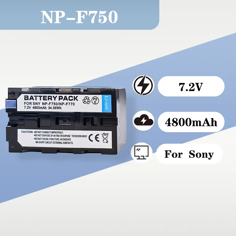 

7.2V 4800mAh Li-ion Rechargeable Camera Battery For Sony NP-F750 F770 F960 CCD-TRV58 TRV110K TRV26E HVR-Z1 V1J Z1