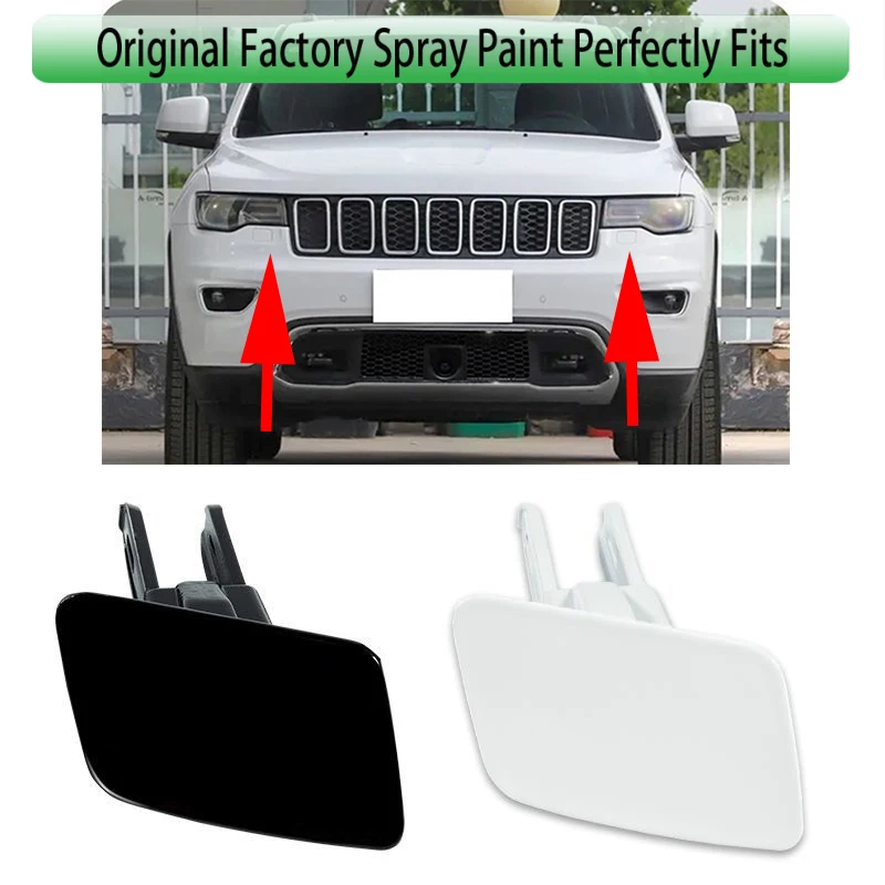 

Auto Front Bumper Headlight Washer Cover Cap for Jeep Grand Cherokee 2016 2017 2018 2019 2020 2021