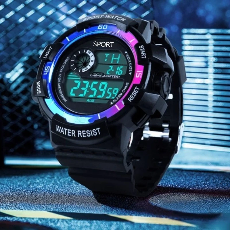 

Электронные часы, модные спортивные электронные часы для студентов и молодежи