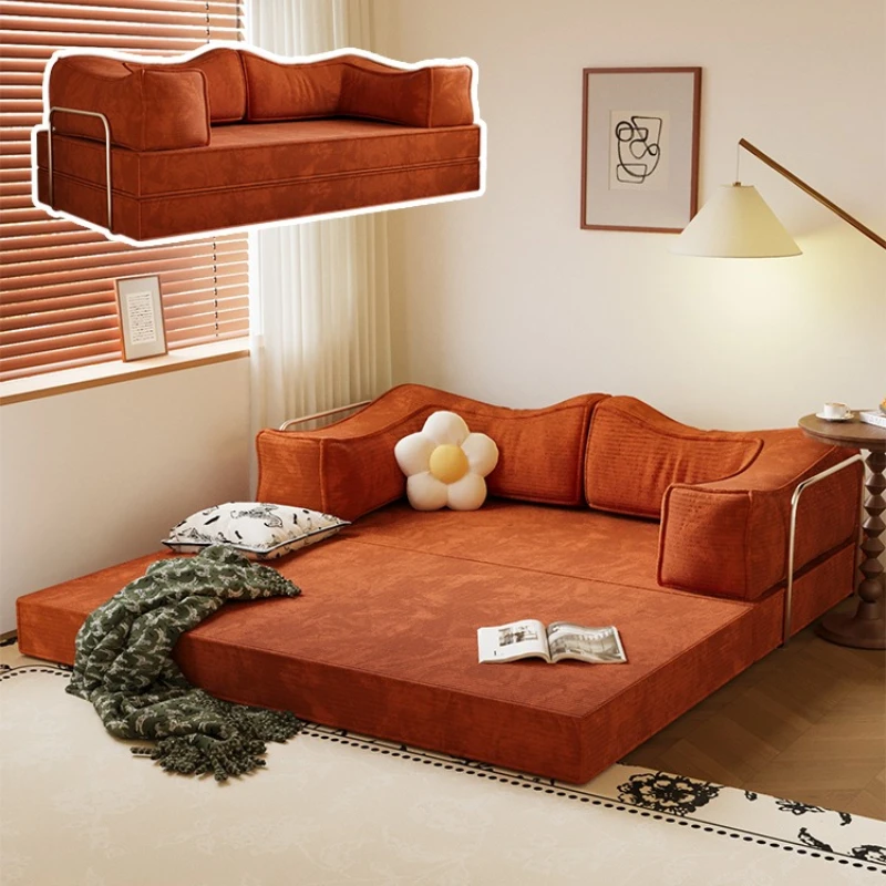 Modular compression sofa bed, folding integrated dual-use, small apartment living room single and double