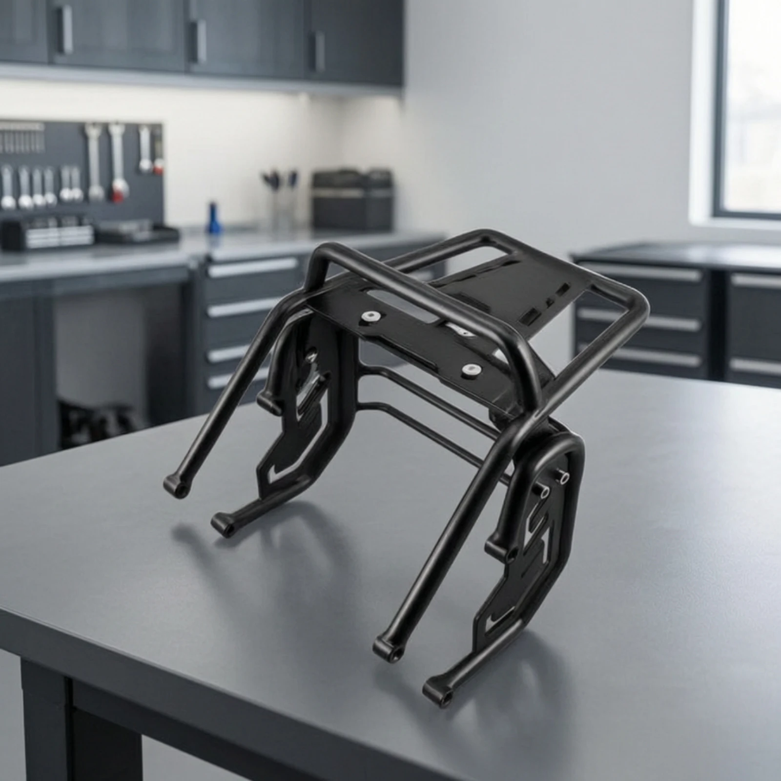 Motorcycle Front Luggage Rack with Headlight Guard Cylindrical Front Rack with Headlight Guard Adventure-Ready Strong