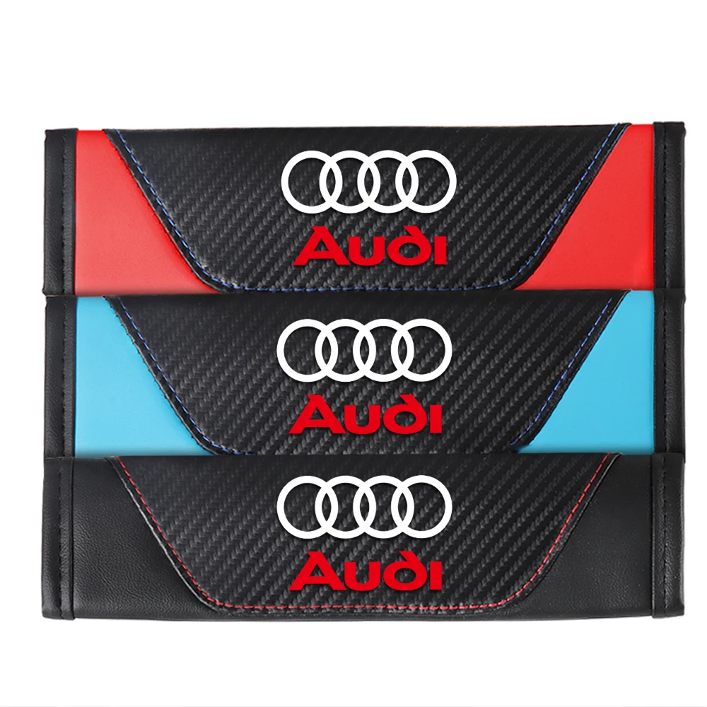 2Pc Car Safety Belt Shoulder Breathable Protection Pad Auto Accessory For Audi Sline A6 C7 A7 Q3 Q5 Q7 S3 RS6 RS7 A1 Car Valve