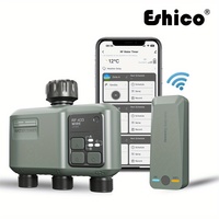 Eshico Smart Sprinkler Timer: 3-Zone RF433 Wireless System with 2x Wi-Fi Range, App-Controlled Garden Irrigation Solution
