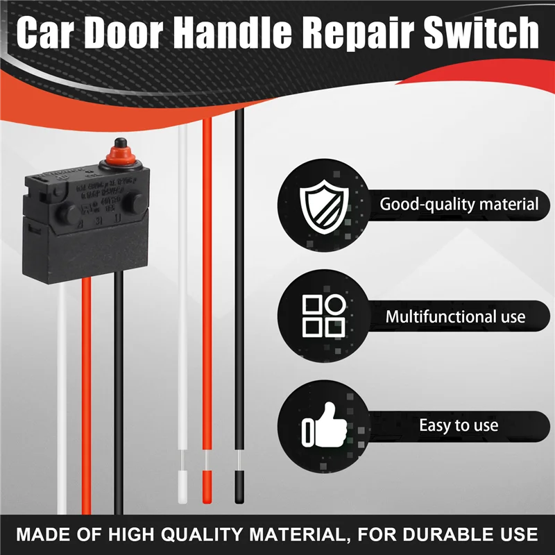 

A02Q-Car Door Handle Repair Switch Wiring For Ford Lincoln Continental 2015-2020 Door Pull Harness Switch