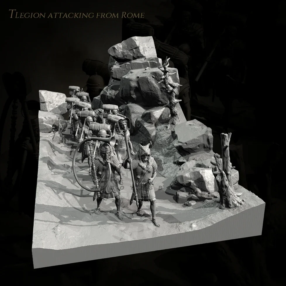

The height of man 38mm 50mm Resin Soldier model kits figure Assemble and color by oneself TD-7478+3D